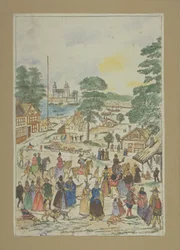 Ansicht eines Festes in der Fair Street, Southwark